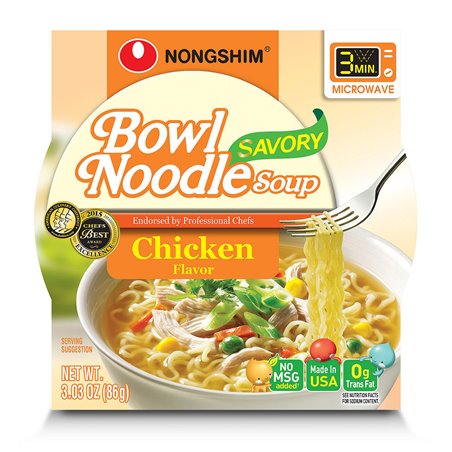 19186 - Nongshim Bowl Noodle Soup, Chicken - ( 12 Pack ) - BOX: 