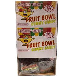 18899 - Sumthin' Sweet Gummy Fruit Bowl - 24ct - BOX: 22P