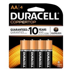7257 - Duracell Batteries Coppertop, AA-4 - 14 Pack/4ct - BOX: 
