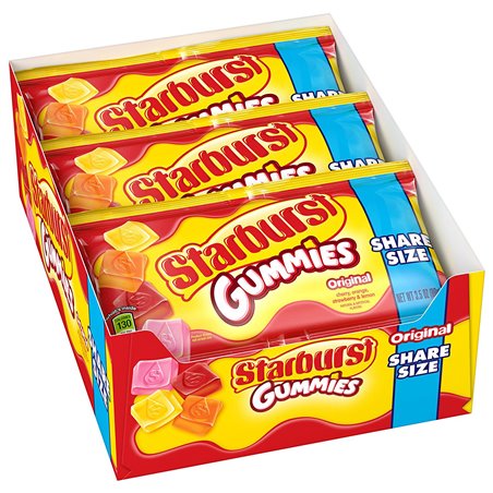19604 - Starburst Gummies Original, Share Size - 15ct/3.5 oz. - BOX: 6 Pkg