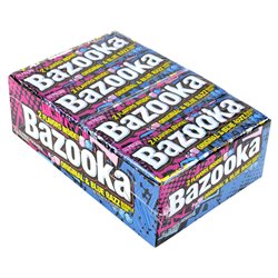 19637 - Bazooka Original & Blue Razz Bubble Gum - 12/10Pcs - BOX: 12 Pkg