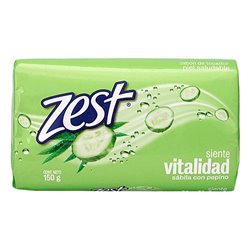 19686 - Zest Soap Bar, Siente Vitalidad, Aloe & Cucumber - 150g - BOX: 72 Units