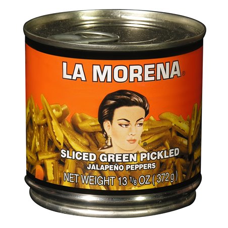 13539 - La Morena Sliced Jalapeño Peppers - 13.3 oz. (Pack of 12) - BOX: 12 Units