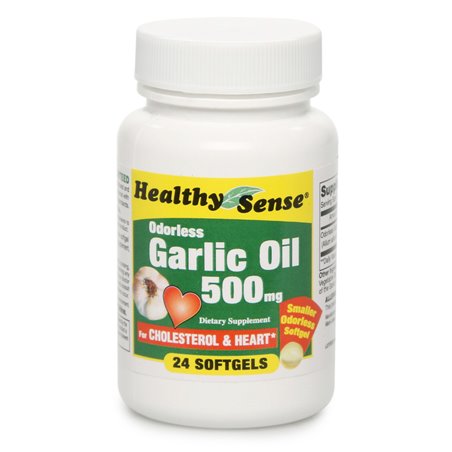 19586 - Healthy Sense Garlic Oil 500mg - 24 Softgels - BOX: 12