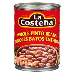 13254 - La Costeña Whole Pinto Beans - 19.75 oz. (Pack of 12) - BOX: 12 Units