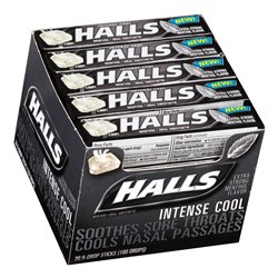 13522 - Halls Black Intense Cool ( Extra Strong ) USA - 20ct - BOX: 24 Pkg
