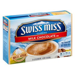 19625 - Swiss Miss Milk Chocolate - 10 Pack / 0.73 oz. - BOX: 54 Pkg