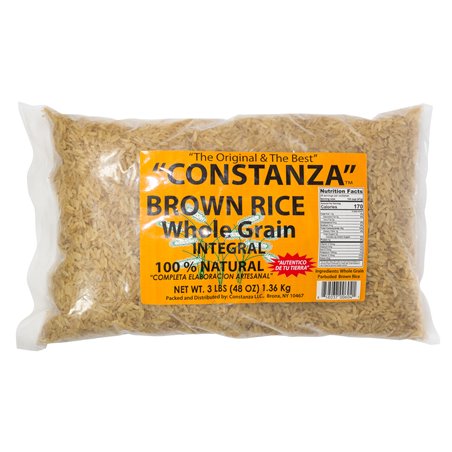 13866 - La Constanzera Brown Rice - 3 lb. ( 48 oz. ) - BOX: 12 Units