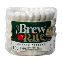 13413 - Brew Rite Coffee Filter, 8-12 Cups - 100ct - BOX: 