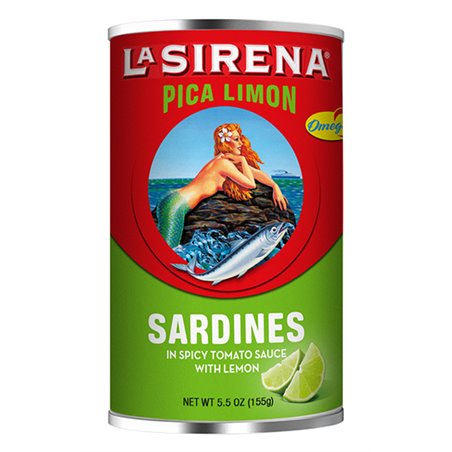 19693 - La Sirena Sardines Pica Limon - 5.5 oz. - BOX: 25 Units