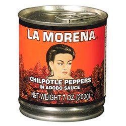 13558 - La Morena Chipotle Peppers in Adobo Sauce - 7 oz. (Pack of 24) - BOX: 24 Units