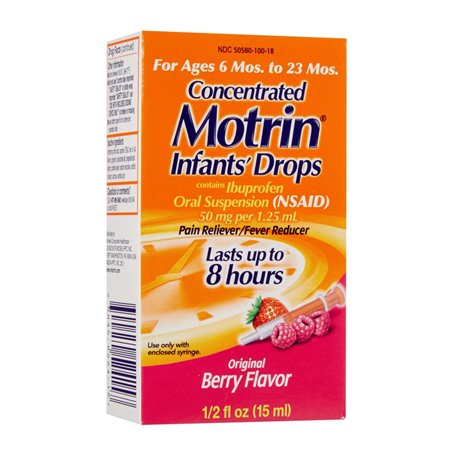 13424 - Motrin Infants' Drops - 0.5 fl. oz. - BOX: 36 Units