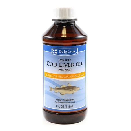 13499 - De La Cruz Cod Liver Oil 100% Puro - 4 fl. oz. - BOX: 12 Units