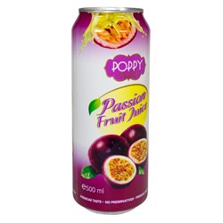 19784 - Poppy Passion Fruit Juice - 500ml ( Case of 24 ) - BOX: 24 Units