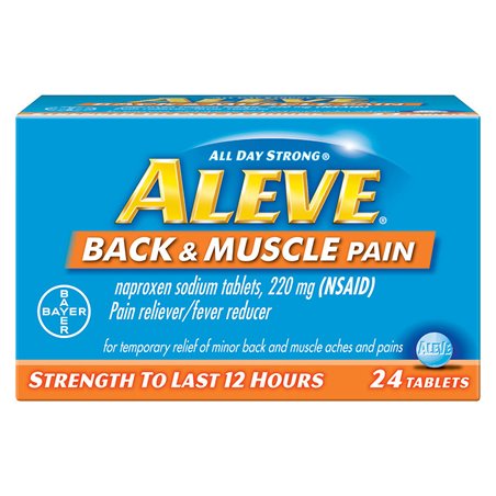 19808 - Aleve Back & Muscle Pain - 24 Tablets - BOX: 