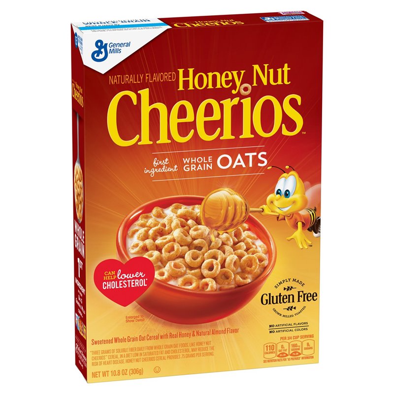 20031 - General Mills Honey Nut Cheerios - 10.8 oz. (Case of 12) - BOX: 
