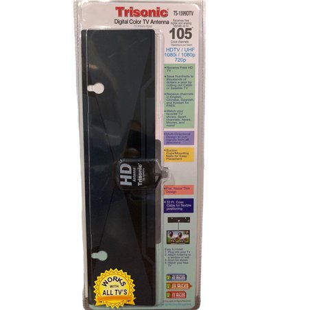 19906 - Trisonic Digital Color TV Antenna ( TS-1599DTV ) - BOX: 