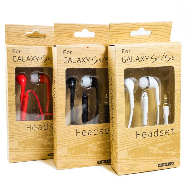 13654 - Galaxy S5/S6/S7 Headset All Colors - BOX: 