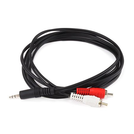 13628 - 3.5mm Stereo Plug to 2 RCA Cable, 6 ft (TS-1215GA) - BOX: 