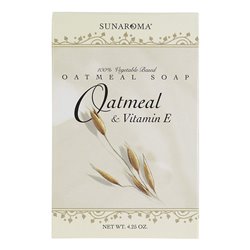 20070 - Sunaroma Soap Bar, Oatmeal & Vitamin E - 4.25 oz. - BOX: 