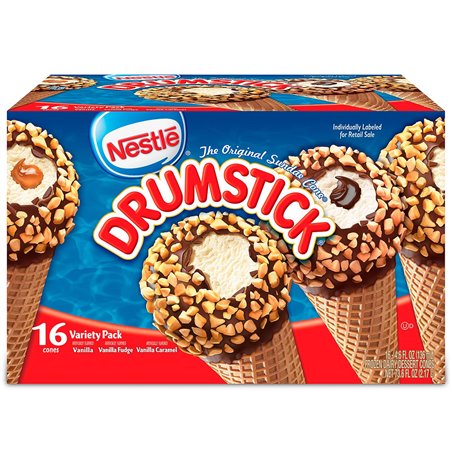 20108 - Nestle Drumstick Ice Cream Cones, Variety Pack - 16 Count - BOX: 
