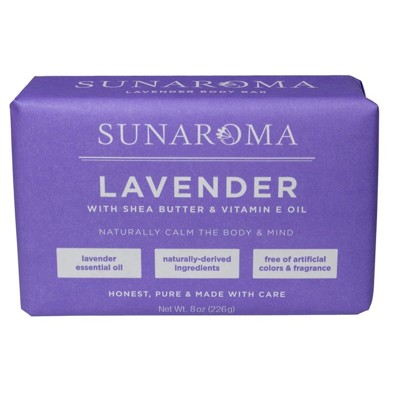 20159 - Sunaroma Soap Bar, Lavender - 8 oz. - BOX: 