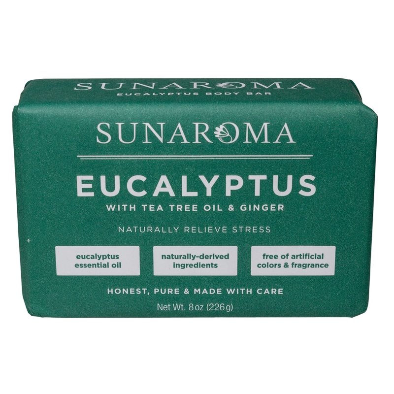 20160 - Sunaroma Soap Bar, Eucalyptus - 8 oz. - BOX: 
