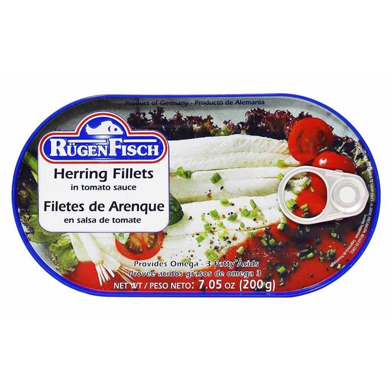 14171 - Rugen Fisch Herring Fillets in Tomato Sauce - 7.05 oz. - BOX: 32 Units