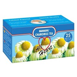 20384 - Manasul Chamomile Tea ( Manzanilla ) - 25 Bags (Pack of 12) - BOX: 12 Pkg