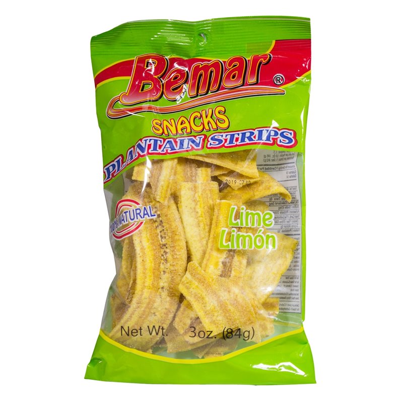 20217 - Bemar Plantain Strips, Lime ( Limon ) - 2.75 oz. - BOX: 24 Units