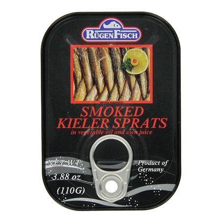 14352 - Rugen Fisch Smoked Kieler Sprats - 3.88 oz. - BOX: 10 Units