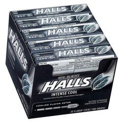 20281 - Halls Black ( Import ) - 20ct - BOX: 24 pkg