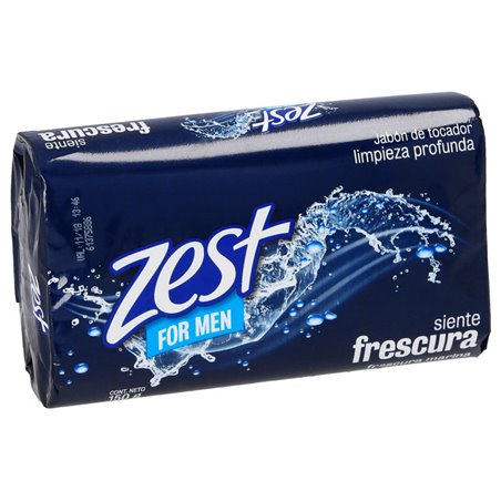 20299 - Zest Soap Bar, For Men Siente Frescura, Frescura Marina - 150g - BOX: 72 Units