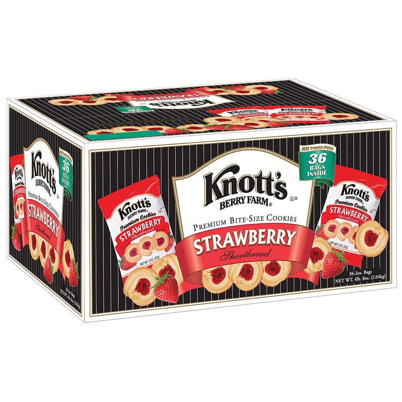 20320 - Knott's Strawberry Shortbread ( Black Case ) - 36 Pack - BOX: 