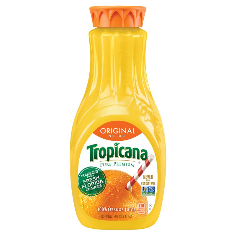 14092 - Tropicana Juice Orange, 59 fl oz - 6Pack Original - BOX: 4 Units