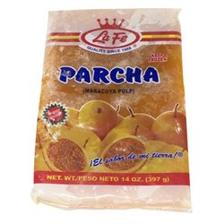 20361 - La Fe Pulp Parcha  Passion Fruit Pulp - 14 oz. - BOX: 12 Units
