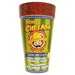 20365 - Don Chelada Michelada, Lemon Lime Flavor ( Green Cup 24 oz. ) - BOX: 24 Units