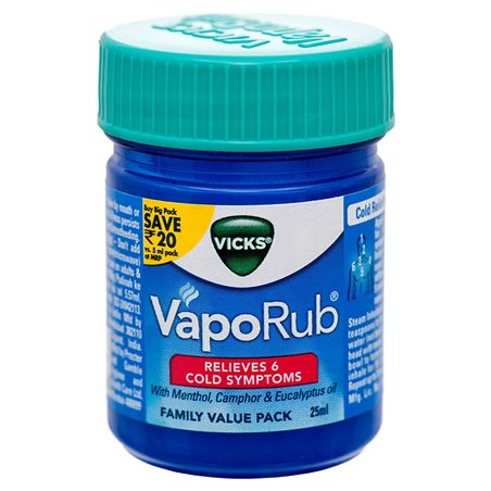 20423 - Vicks VapoRub Ointment - 25ml (20 Pack) - BOX: 16 Pkg