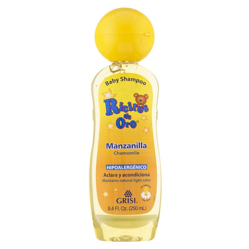 20437 - Ricitos de Oro Baby Shampoo, Chamomile - 8.4 fl. oz. ( 250ml ) - BOX: 24 Units