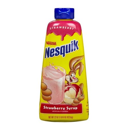 14456 - Nesquik Syrup, Strawberry - 22 oz. - BOX: 6 Units