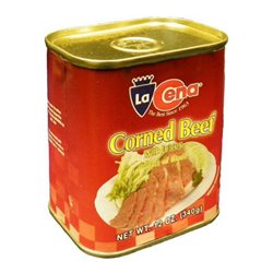 14367 - La Cena Corned Beef - 12 oz. - BOX: 24 Units