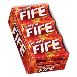 20496 - Dentyne Fire Spicy Cinnamon - 9/16 Pcs - BOX: 18 Pkg