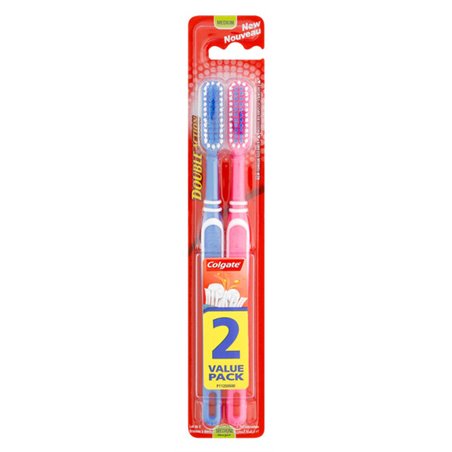 20736 - Colgate Toothbrush, Double Action 2pk - (Pack of 12) - BOX: 6pk