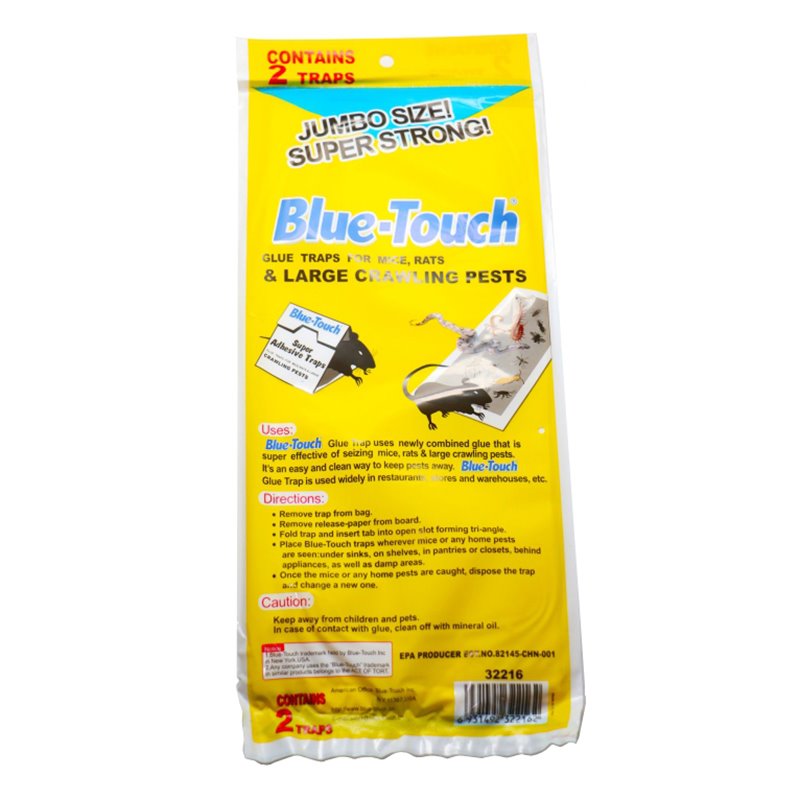 14727 - Blue-Touch Jumbo Glue Traps - 2 Pack (Plastic Bag)
32216 - BOX: 72 Units