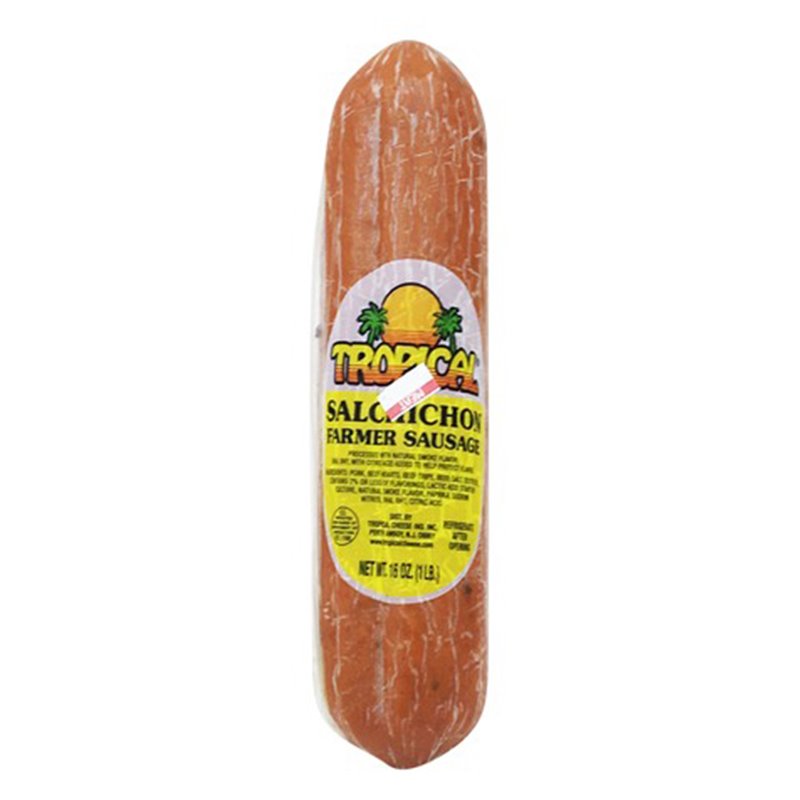 20589 - Tropical Salchichon Farmer Sausage - 16 oz. - BOX: 18 Units