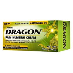 20642 - Pomada Dragon Max Strength  Pain Relief Cream With Lidocaine - 2.7 oz. - BOX: 24 Units