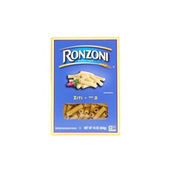 20665 - Ronzoni Ziti - 1 lb. (Case of 12) - BOX: 12 Units