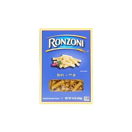 20665 - Ronzoni Ziti - 1 lb. (Case of 12) - BOX: 12 Units