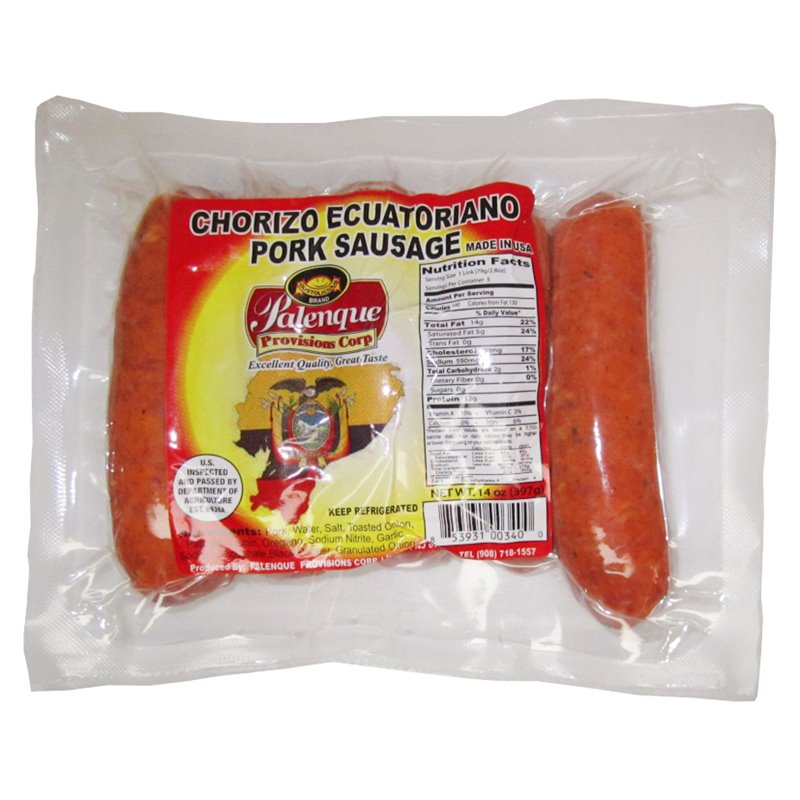 14550 - Palenque Chorizo Ecuatoriano - 14 oz. - BOX: 