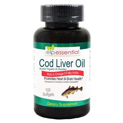 20680 - Elp Essential Cod Liver Oil - 100 Softgels - BOX: 12 Units